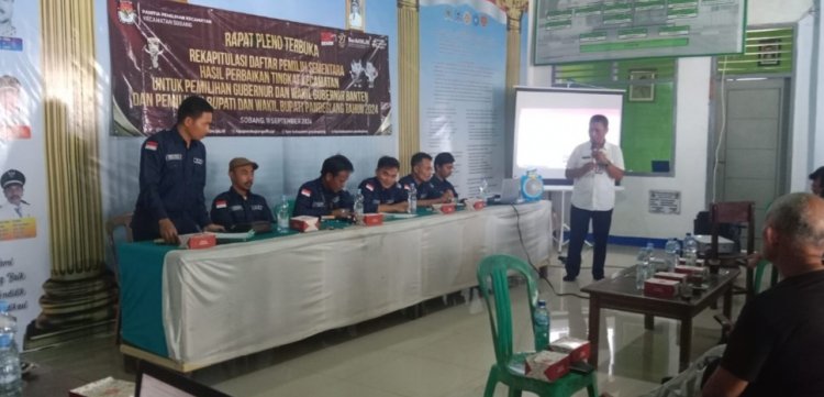 Rekapitulasi Daftar Pemilih Hasil Pemutakhiran (DPHP) Serentak 2024 Kecamatan Sobang Kabupaten Pandeglang