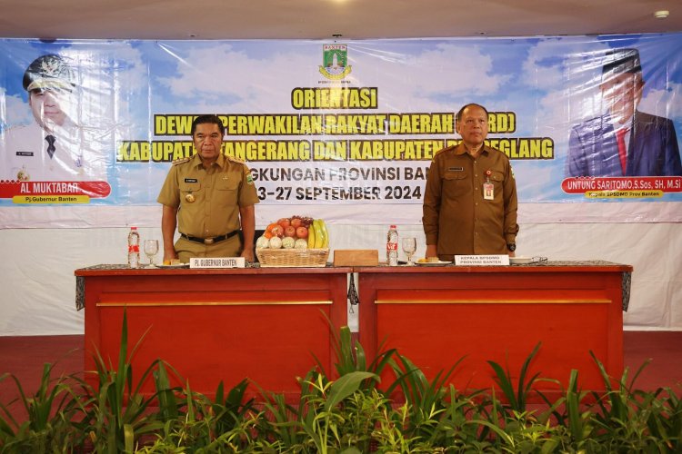 Orientasi DPRD Kabupaten Tangerang dan Pandeglang, Dibuka Pj Gubernur Banten