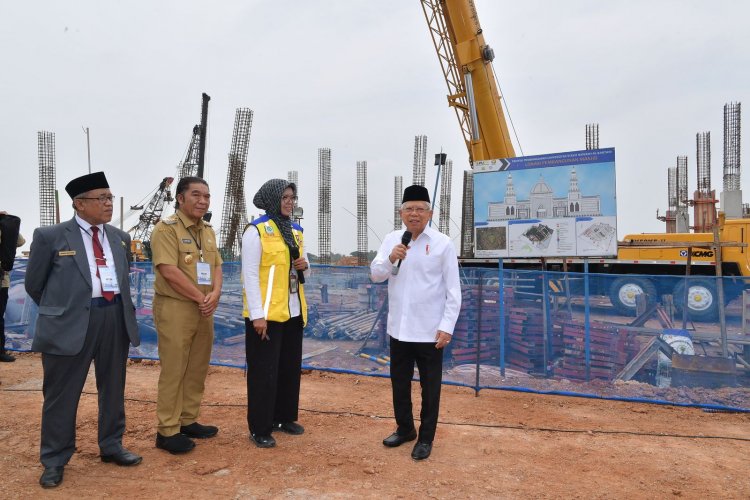 Canangkan Pembangunan Universitas Syeikh Nawawi Banten, Pj Gubernur Banten Dampingi Wapres RI