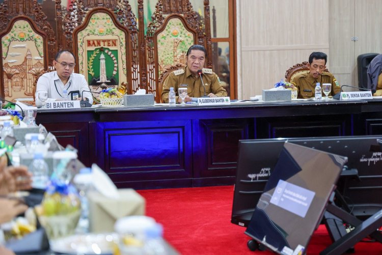 Gelar Rakor Pengendalian Inflasi, Pj Gubernur Banten Sebut Inflasi Provinsi Banten Terkendali