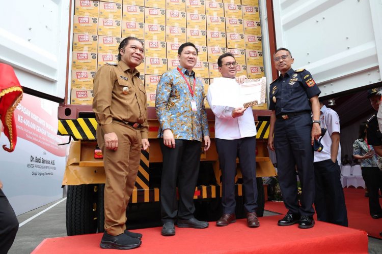 Pelepasan Ekspor Produk Makanan Ke 15 Negara Tujuan, di Hadiri Pj Gubernur Banten