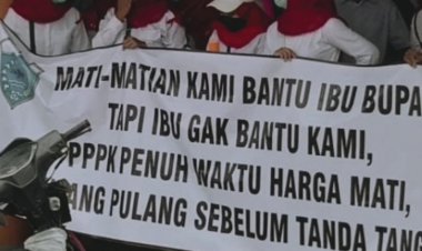 Dalam Aksi Unjuk Rasa, Nakes Dipandeglang Minta Bupati Perjuangkan Nasib Mereka, Yang Selama Ini Menuruti Perintah Bupati