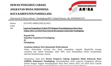Kambing Ketapang Dana Desa Tahun 2024, Desa Cisereh Raib, DPC Amira Akan Laporakan Ke APH