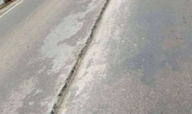 Baru Selesai Dibangun, Jalan Picung-Munjul Beda Tinggi, DPC GWI Pandeglang, Ini Diduga Gagal Kontruksi