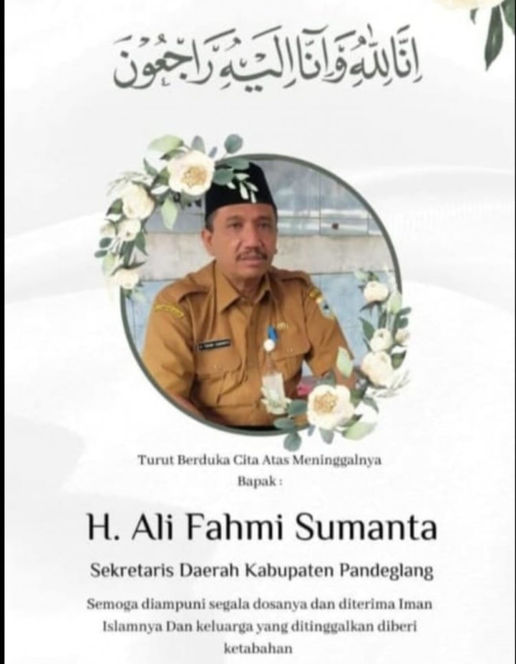 Sekda Pandeglang H. Ali Fahmi Sumanta Tutup Usia di RSUD Banten