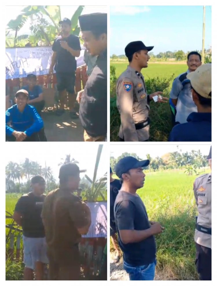 Akibat 20 Tahun Menunggu Janji Tak Pasti Jalan Utama Sampang Bitung-Pamarayan-Pulo Sari Ditutup Warga.