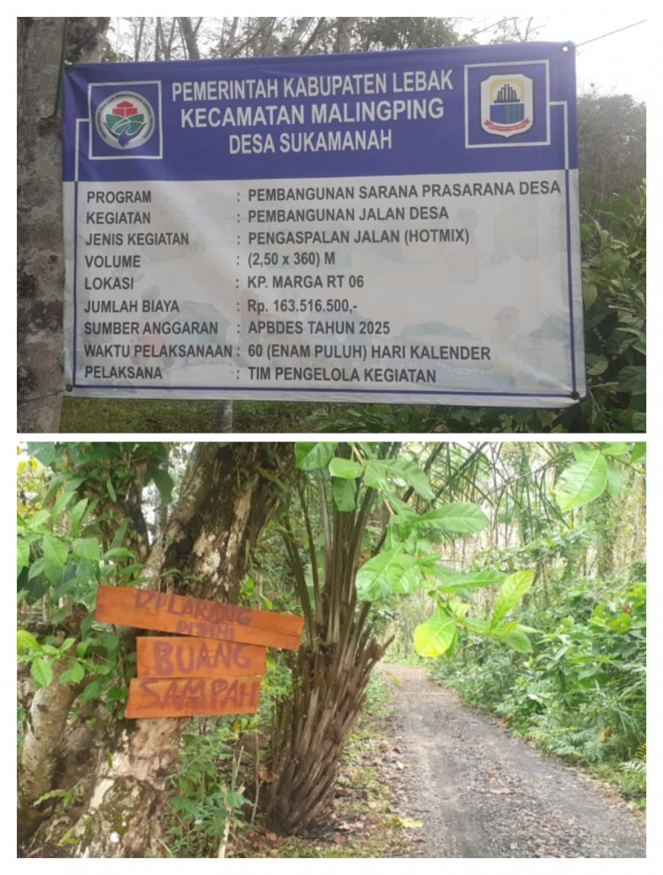 Ada Apa Dengan Kades Dan TPK Desa Sukamanah DD Tahap Dua Sudah Turun Tapi Jalan Desa Tak Kunjung Dikerjakan.