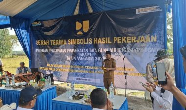 BBWSC3 Laksanakan Serah Terima Pekerjaan Simbolis P3-TGAI Di Kelompok P3A Situ Paler Padahanyu Cikedal