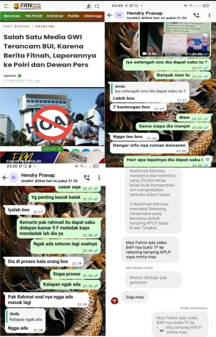 GWI Media Buktikan Fakta Kebenaran:Opini Negatif AGUS FLORES Cederai UU PERS