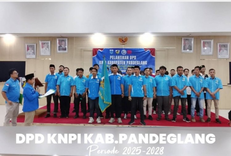 Pengurus DPD KNPI Kabupaten Pandeglang Periode 2025-2028 Resmi Dilantik,  Saepudin Dipercaya Untuk Menahkodai