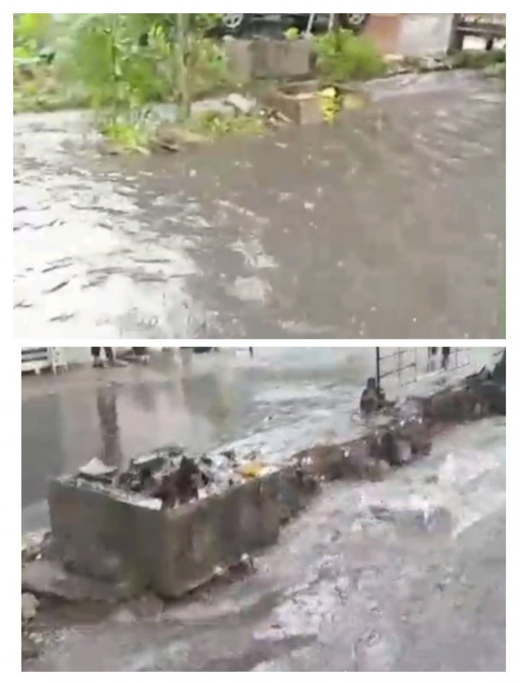 Warga Taman Mutiara Indah 1 Keluhkan Selokan Rusak Yang Tak Kunjung Diperbaiki & Berdampak Banjir.