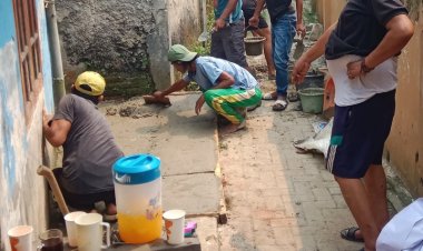 Kampung Ranca Jatake Kelurahan Muara Ciujung Timur Kecamatan Rangkas Bitung-Lebak Adakan Kegiatan Gotong royong.