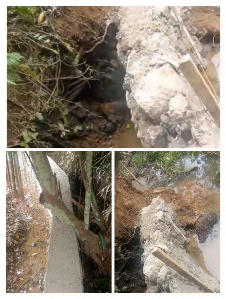 Diduga Tambal Sulam Pengerjaan Irigasi Kecamatann Mandalawangi Aliran  Cibayawak Diduga Proyek Siluman Dan Pengerjaannya Disinyalir Asjad