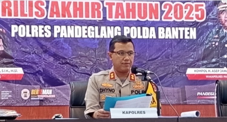 Polres Pandeglang, Catat Kejahatan Sepanjang Tahun 2025, Sebanyak 553 Kasus