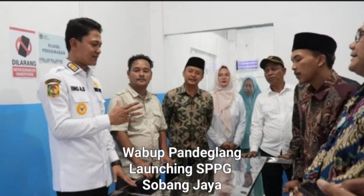 Satgas MBG Sekaligus Wabup Pandeglang Iing Andri Supriyadi Soroti Kualitas Gizi dan Rekrutmen Relawan, Pada Launching SPPG Sobang Jaya,