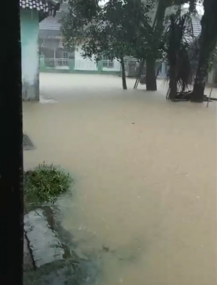 Sungai Cilemer Meluap, Hampir Semua Desa Di Patia Terendam Banjir, Akibat Empat Hari Diguyur Hujan