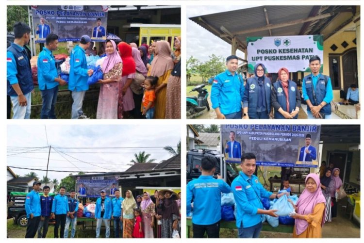 DPD KNPI Pandeglang Salurkan Bantuan Kepada Korban Banjir Di Kecamatan Patia
