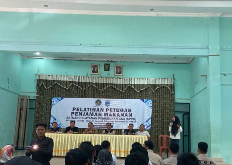Yayasan H. Kasmidi, Daar El Ulum, Toha Asep Suherman, YPPSDP & Dinkes Pandeglang Laksanakan Pelatihan Penjamah Makanan  Bagi Relawan SPPG