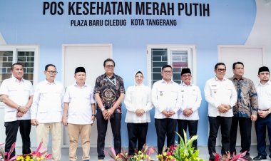 Perkuat Layanan Preventif, Gubernur Andra Soni Resmikan Pos Kesehatan Merah Putih di Pasar Anyar