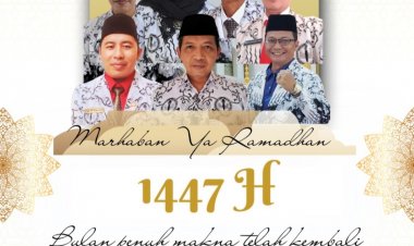 Pengurus PGRI Kabupaten Pandeglang, Sampikan Selamat Menyambut Bulan Suci Ramadhan 1447 H.