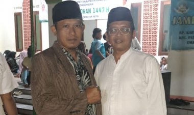 Ketua PGRI Pandeglang Dampingi Bupati & Wakil Bupati Pandeglang, Pada Kegiatan Safari Ramadhan 1447 H/2026 M, Di Desa Cimoyan Patia