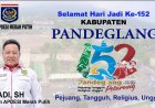 UHADI, SH, Sekjen APDESI Merah Putih Sampaikan Selamat Hari Jadi Kabupaten Pandeglang Ke-152