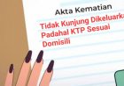 Disdukcapil Kota Cilegon Diduga Tidak Keluarkan Akta Kematian Warga Lapak Priok Cilegon, Padahal KTP Adminstrasi Diwilayah Kerjanya