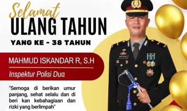 Rohikmat Ketua DPC AMIRA Pandeglang, Sampaikan Selamat Ulang Tahun Ke 38, Ipda Mahmud Iskandar R, SH, KBO Satintelkam Polres Pandeglang