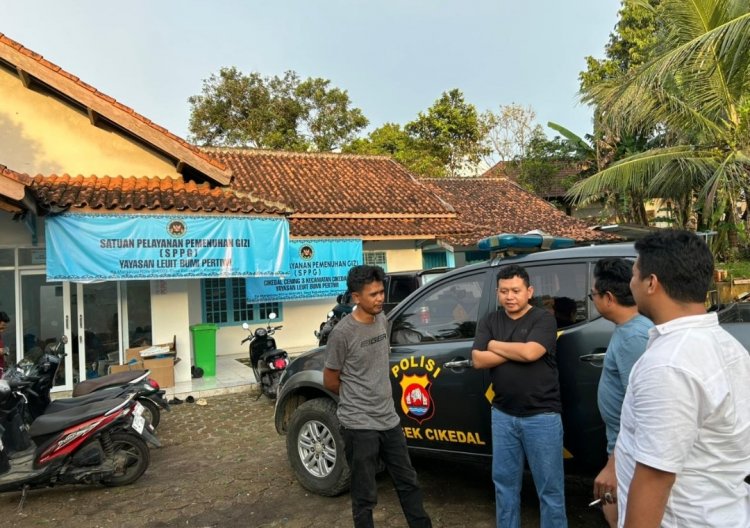 Kapolsek Cikedal Lakukan Monitoring Ke SPPG Yayasan Leuit Bumi Pertiwi, Untuk Memastikan Dapur Sesuai Standar