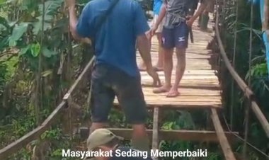 Jembatan Gantung Cicurug Rusak Parah, Warga Desa Padasuka & Ciburial Cimanggu Minta Gubernur Banten Berikan Bantuan Lewat Program Bang Andra