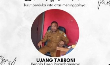 H. Muslim Taufik Kepala DPMPD Pandeglang Sampaikan Ucapan Duka Cita atas Wafatnya Bapak Ujang Tabroni Kades Panimbangjaya