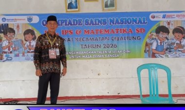 H. Memed Hidayat, Korwil Cibaliung Pantau Langsung Pelaksanaan OSN Tingkat Kecamatan Cibaliung Tahun 2026