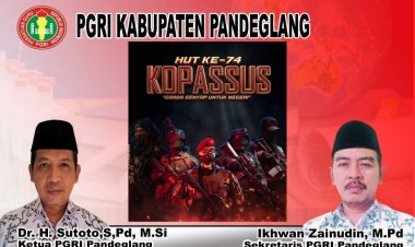 PGRI Kabupaten Pandeglang Ucapkan Selamat HUT ke-74 Kopassus, Apresiasi Dedikasi dalam Menjaga Kedaulatan Negara