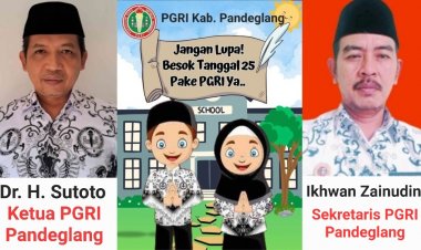 Pengurus PGRI Kabupaten Pandeglang, Mengajak Semua Guru Memakai Batik PGRI Setiap Tanggal 25