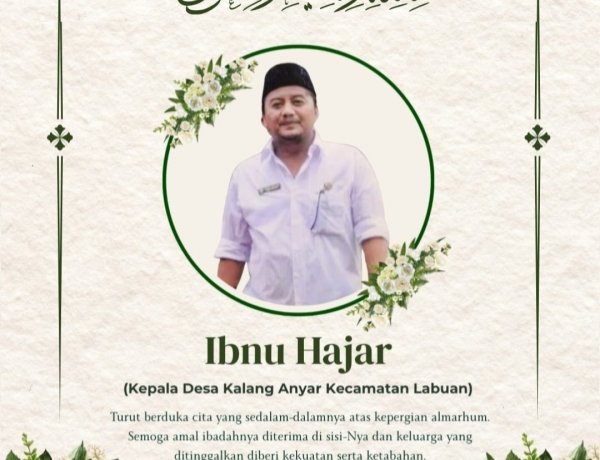 Uhadi, SH, Sekjen DPP APDESI Merah Putih, Sampaikan Turut Berduka Cita Atas Wafatnya Kades Kalanganyar Labuan Bpk. Ibnu Hajar