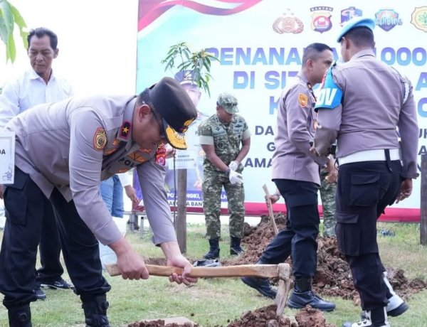 Mendukung Gerakan Indonesia ASRI, Polda Banten Tanam 1.000 Pohon di Rawa Arum Cilegon