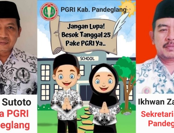 Pengurus PGRI Kabupaten Pandeglang, Mengajak Semua Guru Memakai Batik PGRI Setiap Tanggal 25