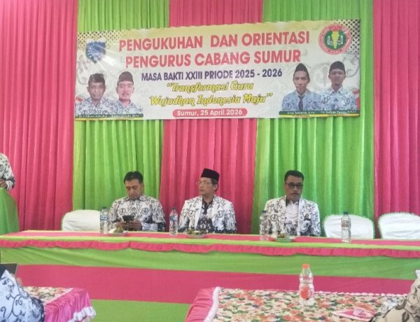 PGRI Cabang Sumur Kukuhkan Pengurus Masa Bakti XXIII Periode 2025-2030, Asep Sumarna Pimpin Lima Tahun ke Depan