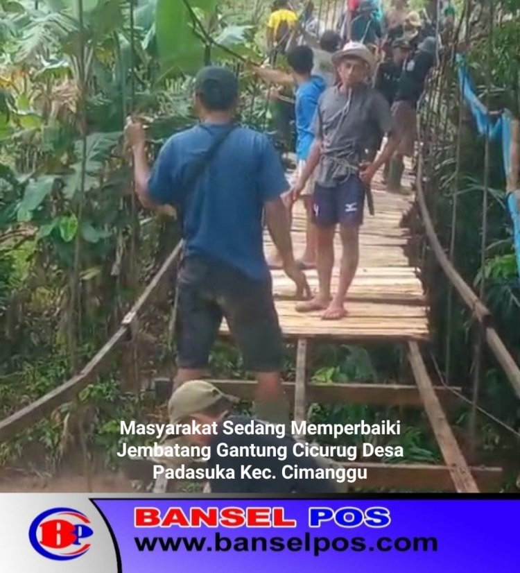 Jembatan Gantung Cicurug Rusak Parah, Warga Desa Padasuka & Ciburial Cimanggu Minta Gubernur Banten Berikan Bantuan Lewat Program Bang Andra