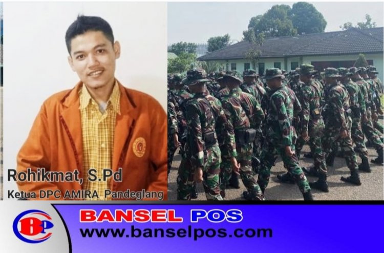 Gecar Laksanakan Bansos, Pembangunan & Keberadaan Yonif TP 842/Badak Sakti Di Apresiasi Aktivis DPC AMIRA Pandeglang