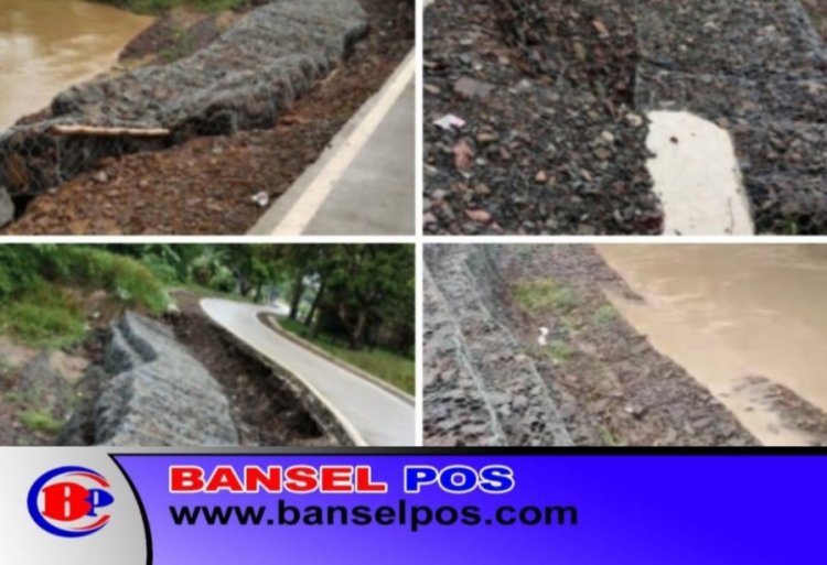 Belum Lama Selesai Dibangun, Jalan Cimoyan-Pasirgadung Patia Ambrol, DPC AMIRA Minta APH Lakukan Audit