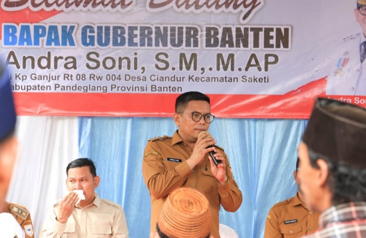 Warga Ciandur Saketi Senang Dengar Jalan Desa Mereka Akan Dibangun Lewat Program Bang Andra