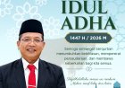 DISDIKPORA KABUPATEN PANDEGLANG SAMPAIKAN UCAPAN "SELAMAT HARI RAYA IDUL ADHA 1447 H/2026 M"