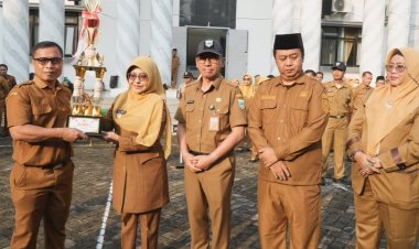 Wujudkan Budaya Bersih, Dinas Kesehatan Sabet Juara Pertama Lomba Pilah Sampah Antar OPD