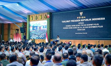Kasad Hadiri Taklimat Presiden RI kepada 1.095 Pasis TNI-Polri di Seskoad