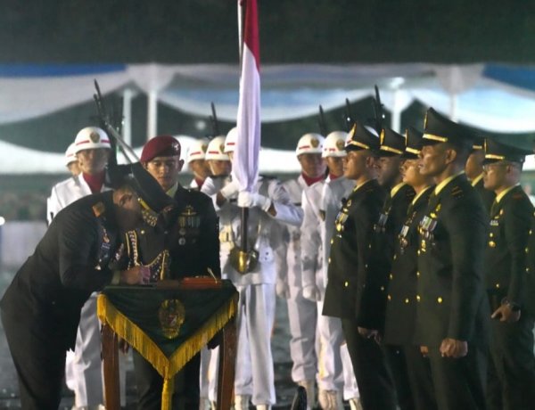 Dibawah Guyuran Hujan, Kasad Lantik 1.202 Perwira Remaja Diktukpa TNI AD Gelombang I TA 2026