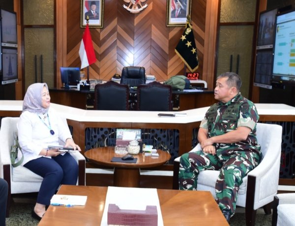 Kasad Terima Deputi Kemenko Pangan, Percepat Implementasi Pengelolaan Sampah Nasional
