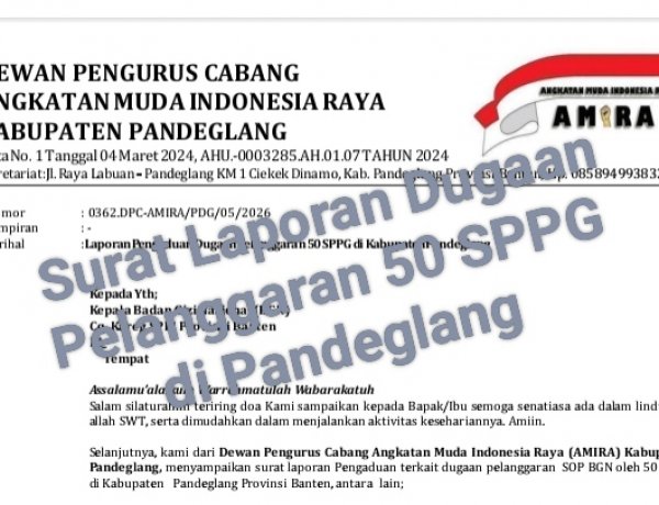 Geger! 50 Dapur MBG di Pandeglang Dilaporkan ke BGN, Diduga Izin Bodong dan Langgar Aturan Massal!
