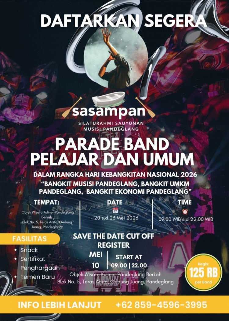 Musisi Lokal Wajib Tahu: Sasampan akan Gelar Festival Band dengan Kategori Pelajar & Umum