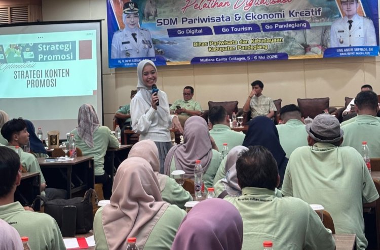Tingkatkan Daya Saing, Disparbud Pandeglang Latih Digitalisasi SDM Pariwisata dan Ekraf